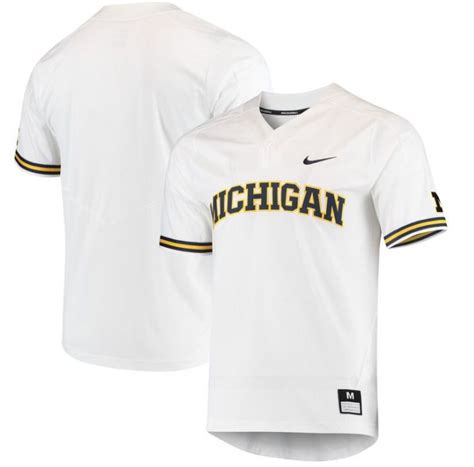 nike university of michigan baseball white replica jersey|university of michigan nike adidas.